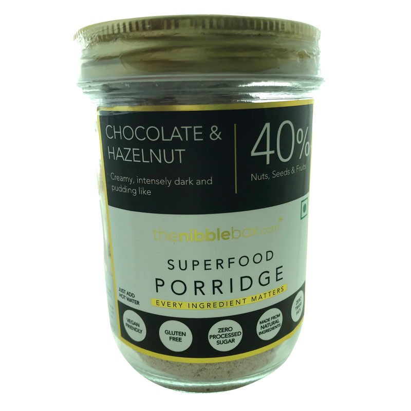 Chocolate & Hazelnut Almond flour Superfood Porridge Instant Breakfast Mix