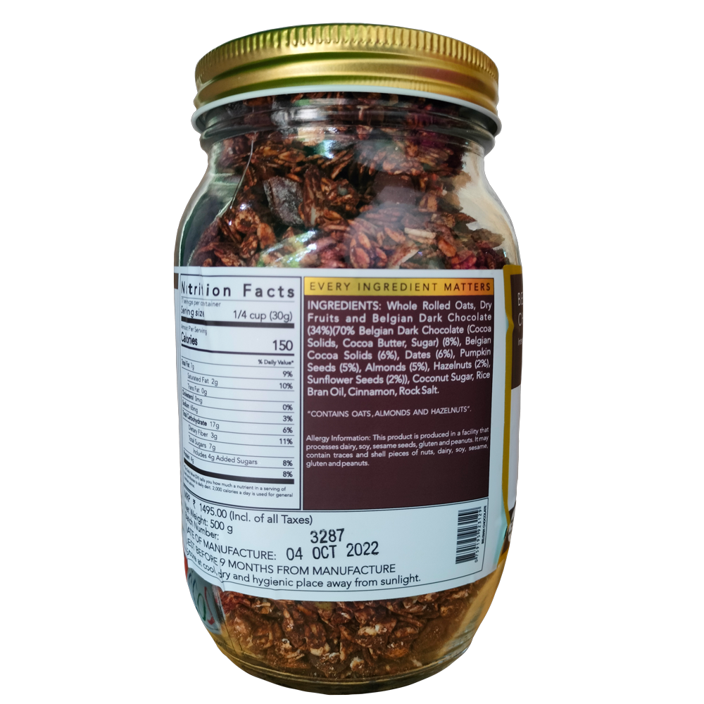 Belgian Dark Chocolate Granola